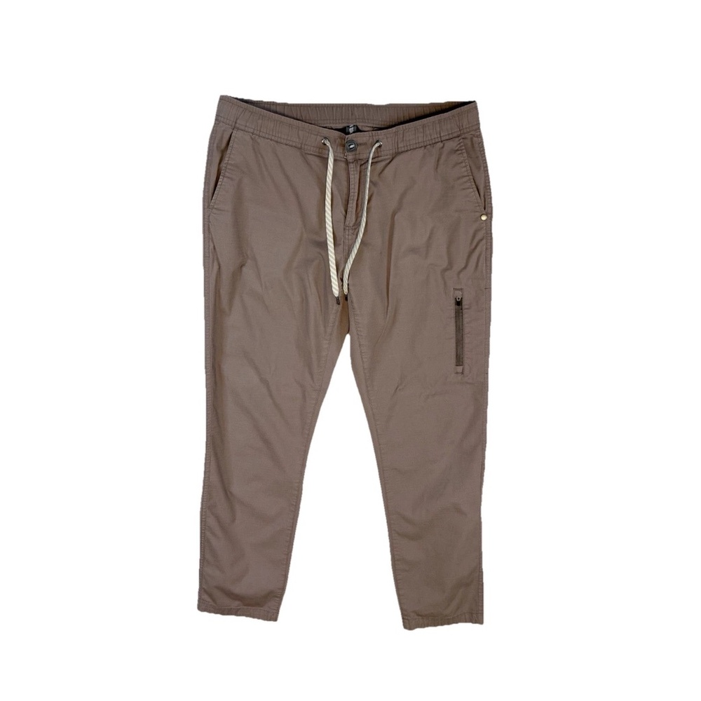 Vuori Women's Size L Ripstop Performance Hiking Pants Hazel Brown Organic Cotton